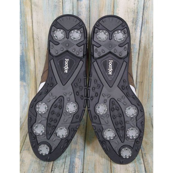 Footjoy GreenJoys Men's Size 11 Saddle Golf Cleats 45542 - Picture 5 of 11